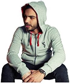Creative Authentic Arabic Men Gray Hoodies (XL)