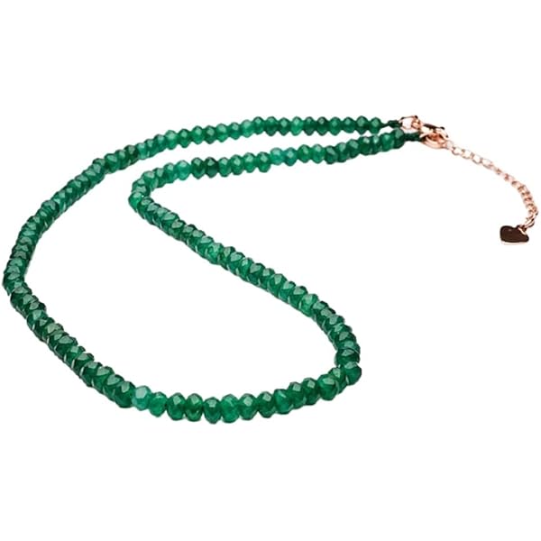 Collane Di Perline Di Spinello Nero Naturale Sfaccettato Rotondo - Foto 2