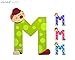 Janod 04554 – Janod – Buchstaben Clown M (Pack of 12)