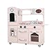 Teamson Kids Childrens Wooden Large Vintage Pink 1 Piece Wooden Pretend Role Play Kitchen Toy TD-11414C