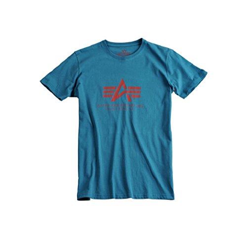 Preisvergleich Produktbild Alpha Industries Basic Logo T-Shirt Logo Shirt (XL, bold blue)