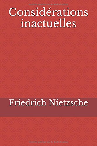 Considérations inactuelles