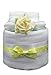 New 1 Tier Yellow Nappy Cake for Unisex Baby - shower, maternity gift