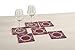 Produktbild Digital gedruckt reiner Baumwolle Leinwand Set 6 Getränke und Getränke Untersetzer Quadrat 5 X 5 Zoll, Cos-107