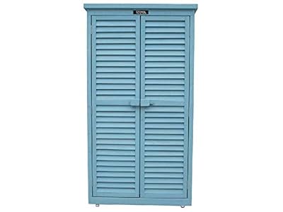 Habitat et Jardin Armoire de jardin Space 87 x 46.5 x 160 cm Bleu ciel