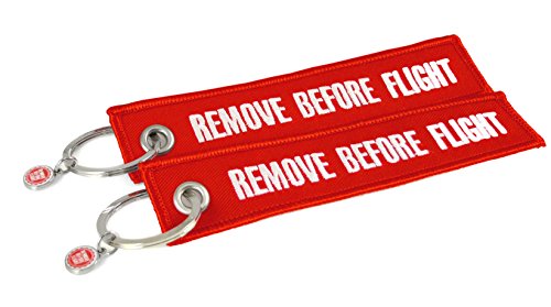 Llavero Remove Before Flight (Rojo) - 2 Unidades en Set