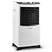 Produktbild oneConcept • MCH-2 V2 • Luftkühler mit Wasserkühlung • Ventilator • Luftbefeuchter • Luftreiniger • 3 Leistungsstufen • 400 m³/h Luftdurchsatz • Timer • energiesparend • 65 Watt • 8 Liter Wassertank • Wasserstandsanzeige • inkl. Kühlakkus • weiß-schwarz