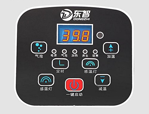 LCD Footbath automatische Massage Füße Drehscheibe Rolle mit Kunststoffsprudelmassage Fußbad Becken - 5