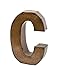 Produktbild Rustic Arrow Letter C for Decor, 9-Inch,Brown