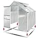 Produktbild Aluminium Gewächshaus mit Stahlfundament 5,85m³ Alu Gartenhaus Treibhaus Garten