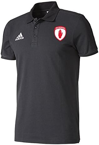 Tyrone GAA Tiro 17 Polo - Adult - Black/Dark Grey/White