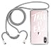 Produktbild Motiv Spruch Mandala Schrift auf transparent Case Halsband mit Seil Schnur Kordel Halskette Handykette zum umhängen Handyband Silber Ende kompatibel mit iPhone XR Take it Easy M4#4