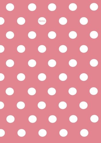 Notizbuch A4 ... Pünktchen Dot Punkt ... Strawberry Ice (rosa) mit weißen Punkten: Schreibheft / Tagebuch für alle die auf den Punkt kommen