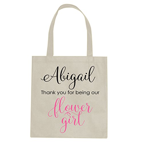 personalised flower girl bag