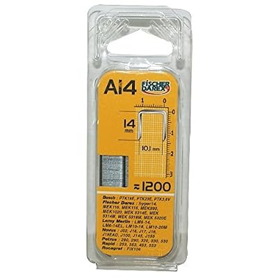 Fischer Darex Lot de 1200 agrafes fil fin FISCHER DAREX A14
