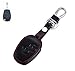 Produktbild Happyit Leder Auto Fernbedienung Schlüssel Tasche für Renault Clio Scenic Megane Duster Sandero Captur Twingo Modus 2 Tasten (Schwarz)