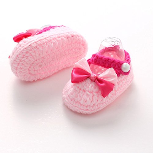 Malloom® Lovely Baby Girls Crochet Handmade Knit Shoes (2)