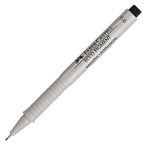 Faber-Castell ECCO PIGMENT FIBRE TIP PEN 0.6 BLACK