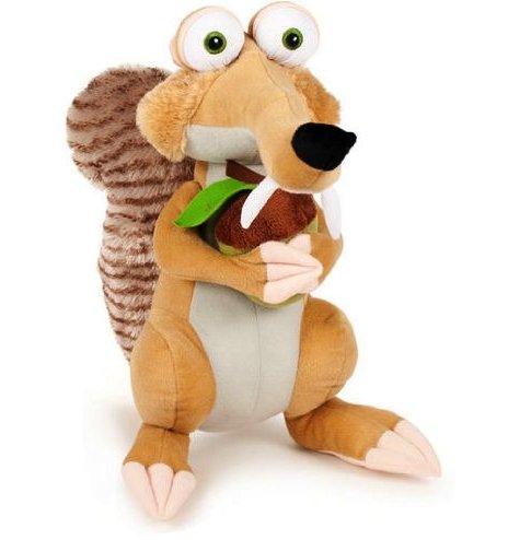 Preisvergleich Produktbild Ice Age Plüschfigur Eichhörnchen Scrat 27 cm Plüsch Stofftier