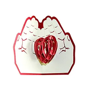 WorldCare 3D Pop Up Christmas Cards Holiday Thanksgiving Greeting Cards with Envelope Xmas Decoration Ornament Flower Pattern Cards New Year Holiday Festivals Birthday Gift-CS-A-250854