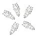 10x 3D Alloy Hollow Out Nail Art Sticker Glitter Slices Charms DIY Nail Jewelry (TN221)