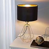 tisch gold ansprühen Tischleuchte mit Kabelschalter zum bequemen Ein- und Ausschalten