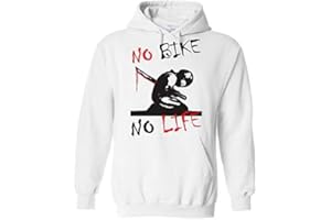 Vestipassioni Felpa Cappuccio No Bike No Life Rider Motociclisti Biker Moto GP