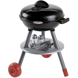 Jouets Ecoiffier -668 - Barbecue Charbon + aliments - Jeu d'imitation de plein air - 16 pièces - Dès 18 mois - Fabriqué en France