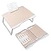 Produktbild MAPUX Laptoptisch Betttisch Multifunktionstisch mit Tablet iPad Buch Ständer Lapdesk Notebook/MacBook Schreibtischablage für Sofa, Bett, Terrasse, Balkon, Garten - 65 x 49 x 30cm