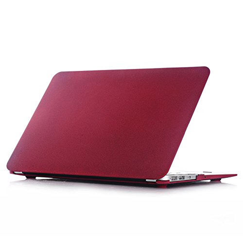 hibote MacBook Pro 13,3 "Fall mit Retina Display, Soft-Touch-Kunststoff-Hartschalen-Snap On Carrying Case Cover für Apple MacBook Retina 13-Zoll-A1502 / A1425 Weinrot