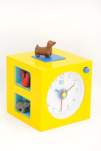 KooKoo KidsAlarm gelb, mit 5 Tierstimmen und Magnettierchen