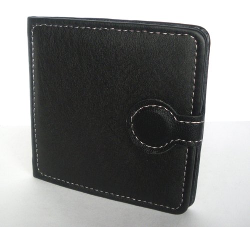 Guitar Pick Wallet + 12 Celluloid Picks/Plectrums (Random sets of Colours/Designs - 3 each of 4 thicknesses)