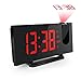 Produktbild Projektionswecker, Mpow FM Radiowecker mit Projektion, LED Wecker Digital, Reisewecker, Tischuhr, Projektionsuhr, 5'' LED-Anzeige, Dual-Alarm, 6 Helligkeit, 4 Alarmton mit 3 Lautstärke, 9 ' Snooze