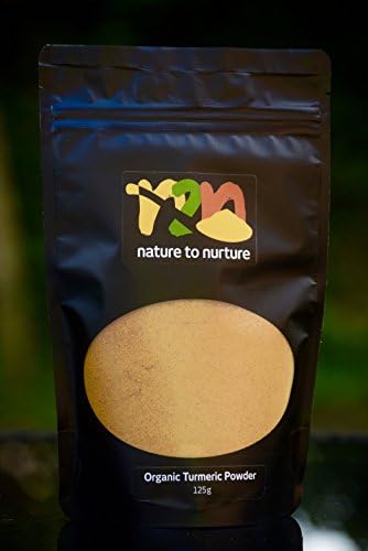 Organic Turmeric (Curcumin 4.15%) Powder 125g - Organically certified, effective anti-inflammation for Joints and well-being - Go Natural, Go Organic, Go Powder - by N2N