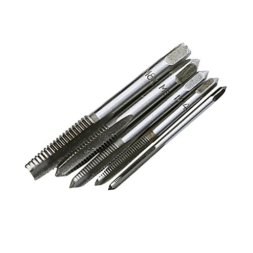 MagiDeal 5Pcs HSS Metrisch Rechts Links Reversible Hand Gewinde Bohrer Bits