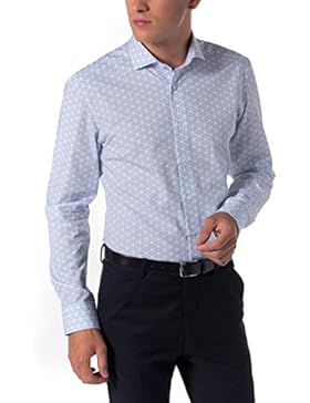ETERNA Langarm Hemd SLIM FIT Popeline bedruckt
