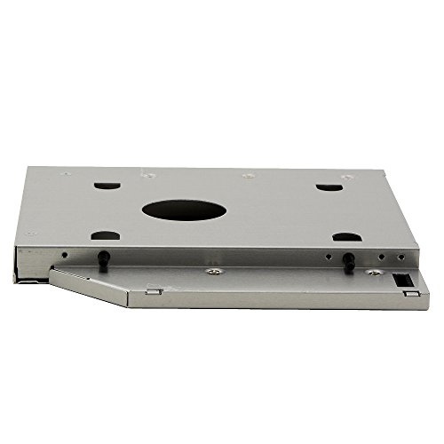 GUOM 9,5mm SATA HDD SSD Hard Drive Caddy SATA Laufwerkschacht SSD Einschub Festplattenrahmen mit SATA Interface für zweite Festplatte HDD oder SSD HP ASUS Acer Dell Lenovo Laptops - 4