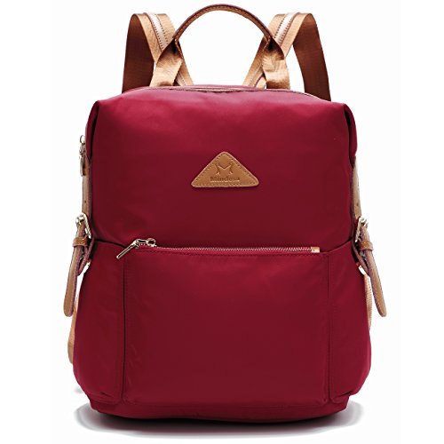 AO ALI VICTORY Sacs à dos élégants casual sac à dos pour femmes imperméables Nylon Hobo Satchel (B-Vin)