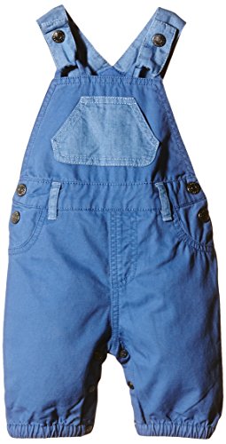 Pumpkin Patch Baby-Boys Denim Trim Dungarees, Baltic Blue, 3-6 Months