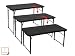 Produktbild Toolland Klapptisch Campingtisch Picknicktisch mit Einstellbarer Höhe, schwarz, 101.5 x 50.7 x 71.2 / 61.2 / 53.3 cm