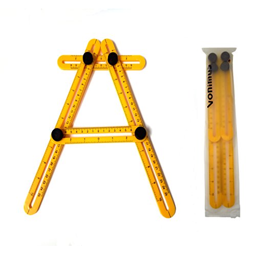 Angle izer Schablone Werkzeug, Vonimus Multi-Angle Messlineal, Lineal Vorlage Angleizer Allgemein für Bastler, Bauherren, Handwerker - 3