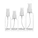 4PCS 40ml/50ml/80ml/100ml Clear Refillable PET Fine Mist Spray Bottles Empty Atomizer Bottles for Travel Party