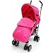 Zeta Vooom Stroller Complete with Foot Muff and Raincover (Pink Hearts and Stars)