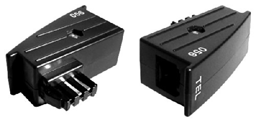 TAE RJ45 analog Adapter für Fritz!Box o. Speedport (schwarz)