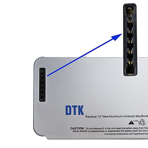 Dtk® Ultra Hochleistung Notebook Laptop Batterie Li-ion Akku für Apple A1280 A1278 Macbook 13-inch Series, (2008 Version) [Li-polymer 6-cell 4200mah] - 6
