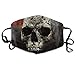 Produktbild Unisex Mouth Mask Dangerous Skull Art Illustration Polyester Anti-dust Masks Washed Reusable Face Mask for Outdoor Cycling