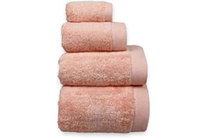 COTTON REUS COTTONREUS Toalla Cottonplus 30% Bambú y 70% Algodón de 600 grms Color Salmón. Muy absorvente y Suave. Medida tocador 30 x 50 cm.