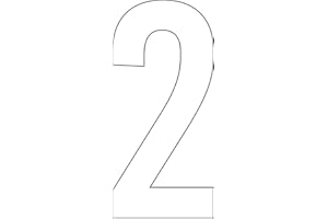 ShirtInStyle Zahlen selbsklebende Aufkleber, von 2-50cm Höhe, Mülltone, Haustür, Basteln, Boote, Nummern, Kennzeichen, Türen, Spint, Umkleide, Hausnummer, Bootsnummer, Zahl 2-20cm, Weiss