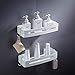 Produktbild JKZX Badezimmer Dusche Caddy, Raum Aluminium Lagerung Regal, ohne Bohren, Selbstklebender Klebstoff for Hanging Zubehör for das Badezimmer