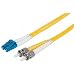 Produktbild intellinet 516952 Glasfaser LWL Fiber optic Kable "duplex LC/ST (9/125) OS2" 3m gelb